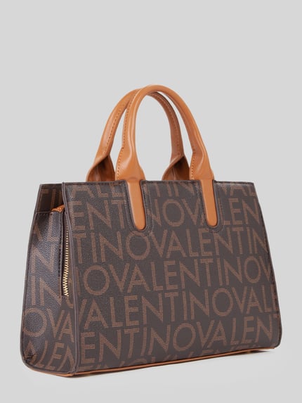 Valentino Bags Umhängetasche mit Logo-Print Modell 'REGINA' Mittelbraun 3