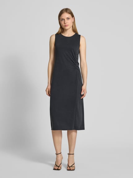 Christian Berg Woman Selection Midikleid mit seitlicher Raffung Black 4