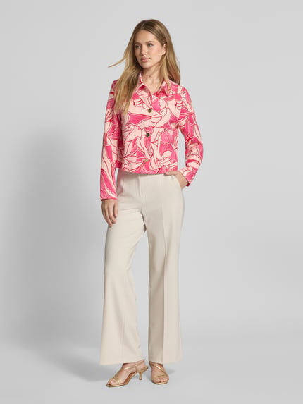 s.Oliver BLACK LABEL Regular Fit Kurzblazer aus reiner Baumwolle Pink 1