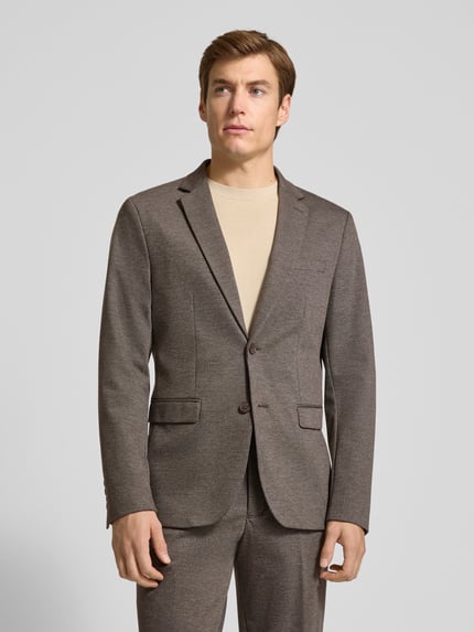 Selected Slim Fit Anzugsakko mit Viskose-Anteil Hellbraun 4