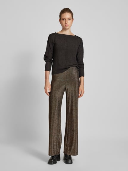 SEDUCTIVE Stoffen broek met elastische band, model 'Kimberly' Antraciet - 1