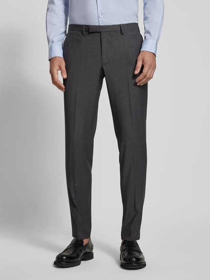 CINQUE Slim Fit Anzughose mit Bügelfalten Modell 'Castello' Mittelgrau 4