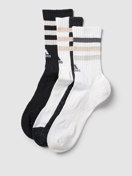 adidas Sportswear Socken mit Leinen-Anteil im 3er-Pack Modell '3STRIPES' Weiss 1
