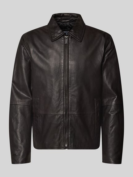 Regular Fit Jacke aus echtem Lammleder Modell 'KELLAN' Shop The Look MANNEQUINE