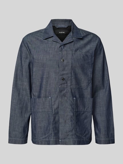 relaxed fit hemdjack in denim-look model 'Marseille' Shop The Look MANNEQUINE