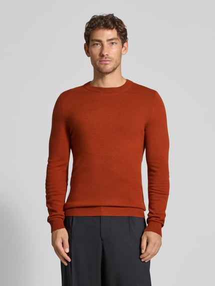 MCNEAL Gebreide pullover van wolmix met kasjmiermix Koper gemêleerd - 4