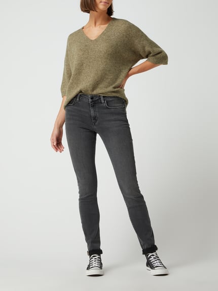 s.Oliver BLACK LABEL Slim fit jeans met modal Middengrijs gemêleerd - 1
