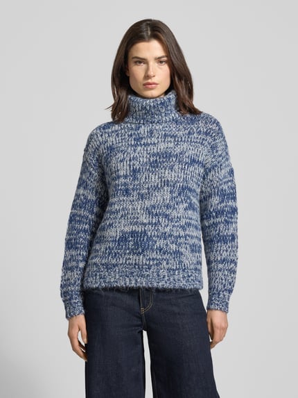 Fynch-Hatton Regular Fit Rollkragenpullover mit Alpaka-Anteil Marine 4