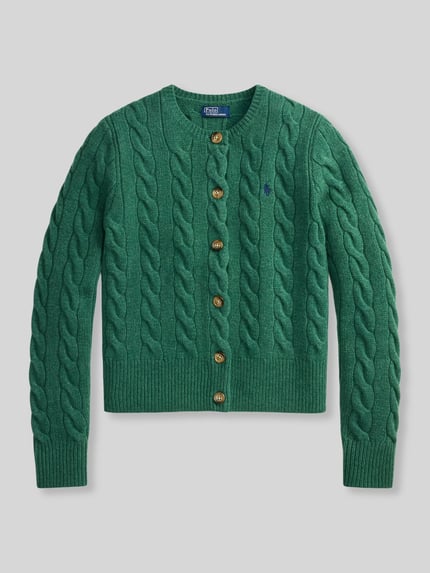 Polo Ralph Lauren Regular fit gebreid jack van wol met kasjmier-aandeel Donkergeel - 2
