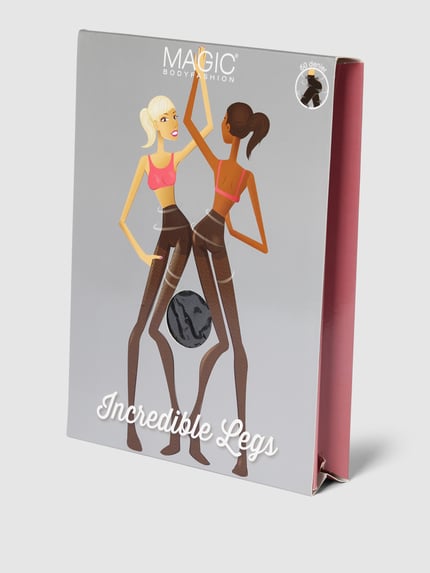 MAGIC Bodyfashion Panty met verstevigde tenen, model 'INCREDIBLE LEGS' Black - 4