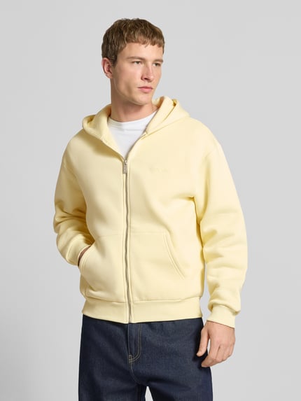 REVIEW Regular Fit Sweatjacke mit Reißverschluss Hellgelb 4