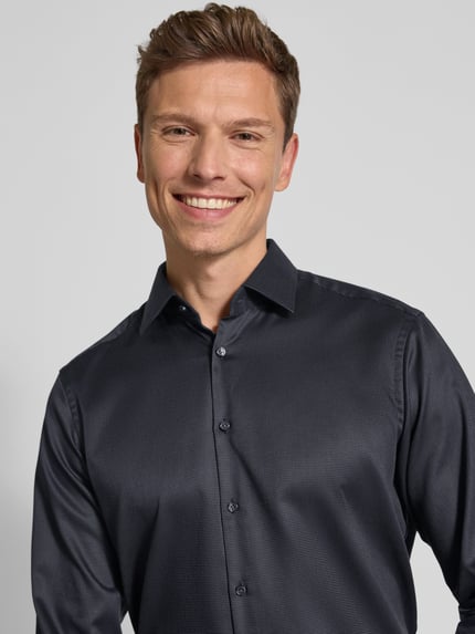 Jake*s Regular Fit Business-Hemd mit Kentkragen Anthrazit 3