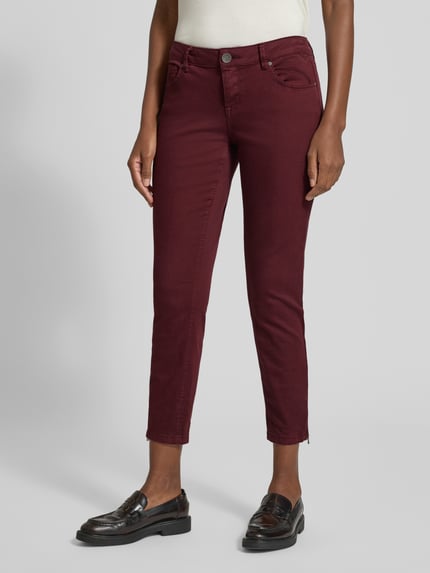 Buena Vista Stoffen broek met 5-pocketmodel Bordeaux - 4