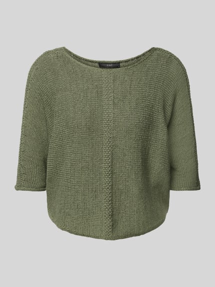 Oui Strickpullover mit 1/2-Arm Khaki 2