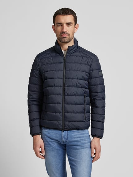 Marc O'Polo Steppjacke mit Label-Patch Dunkelblau 4