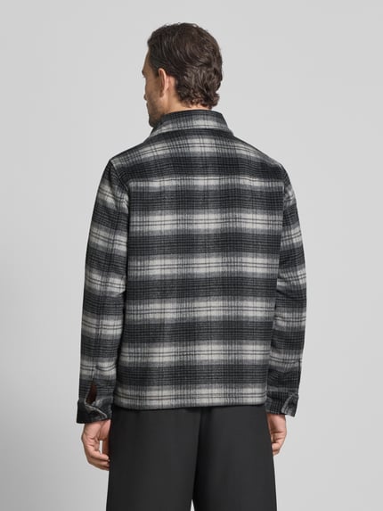 MCNEAL Regular fit overhemdjack met wol Middengrijs - 5