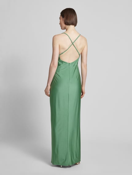 VM by Vera Mont Tailliertes Abendkleid mit Wasserfall-Ausschnitt Hellgruen 5