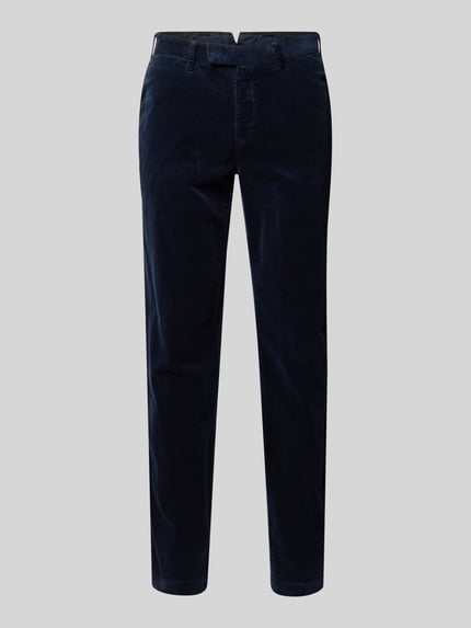 g1920 Corduroy broek met Franse steekzakken model 'Tybalt' Marineblauw - 2