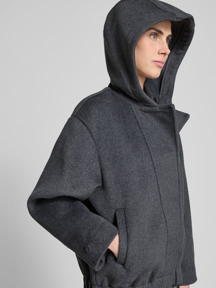 LeGer Wolljacke mit Brusttasche Modell 'Caja' - LeGer Studio Kollektion Hellgrau 3