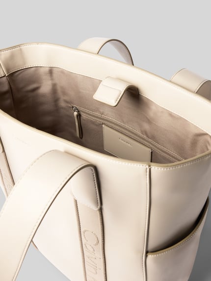 CK Calvin Klein Handtasche mit Label-Details Modell 'WEBBING' Beige 5