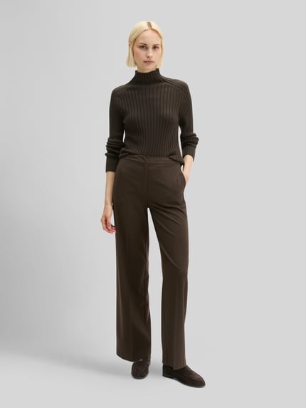 Marc O'Polo Turtleneck mit Mock Neck Dunkelbraun 1