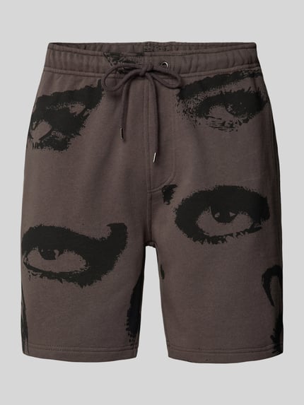 The Hundreds Sweatshorts mit Motiv-Print Anthrazit 2