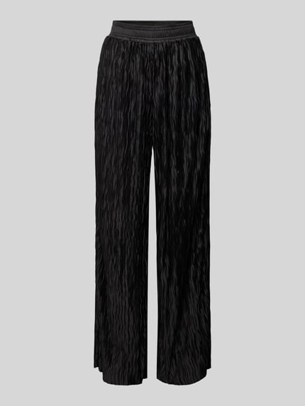 Wide Leg Stoffhose mit Strukturmuster Modell 'Asaka' Shop The Look MANNEQUINE