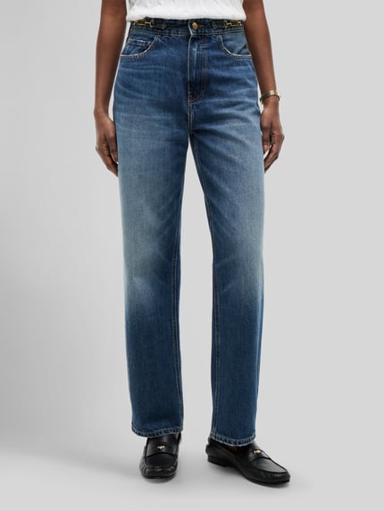 Tommy Hilfiger Tapered Fit Jeans aus reiner Baumwolle Bleu Melange 4