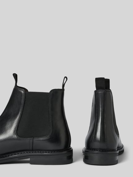 DIGEL Chelseas aus Leder mit elastischen Einsätzen Modell 'Santosh' Black 2