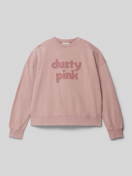 MANGO Sweatshirt mit Statement-Print Altrosa 1