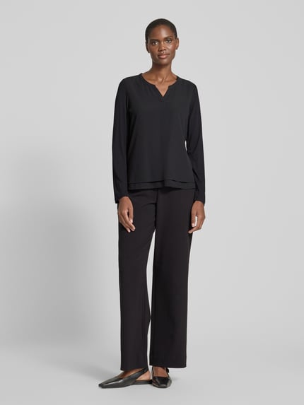 Smith and Soul Blouse met tuniekkraag Zwart - 1