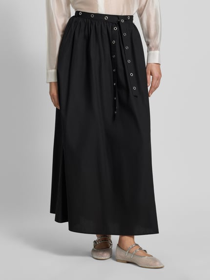 BOSS Orange Ausgestellter Midi-Rock aus reiner Baumwolle Modell 'C_VIDOL' Black 4