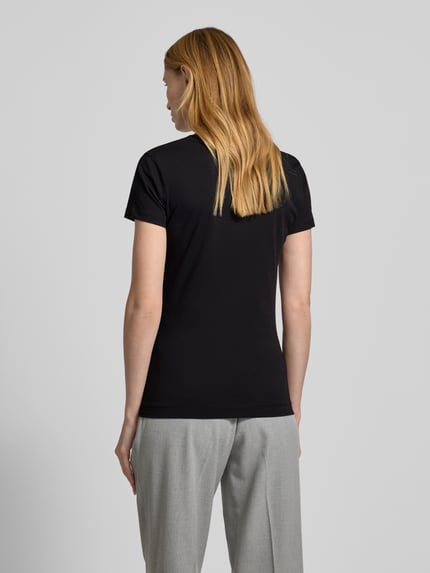 GUESS T-shirt z nadrukiem z logo model ‘PYTHON’ Czarny 5