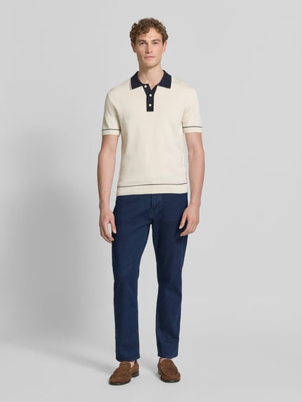 JOOP! JEANS broek met rechte pijpen in 5-pocketmodel model 'Ray' Donkerblauw - 1