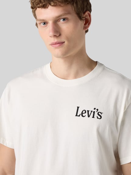 Levi's® Relaxed Fit T-Shirt aus reiner Baumwolle Offwhite 3