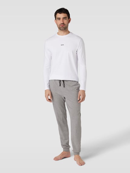 BOSS Sweatpants mit Label-Stitching Modell 'Mix&Match' Mittelgrau 1