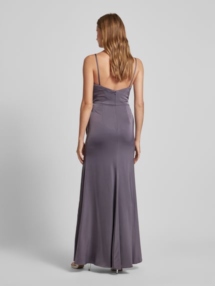 Laona Abendkleid mit Raffungen Mauve 5