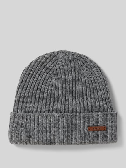 Barts Beanie mit Label-Detail Modell 'WILBERT' Silber 1