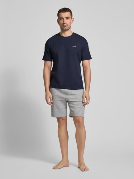 BOSS T-Shirt mit Label-Stitching Marine 1