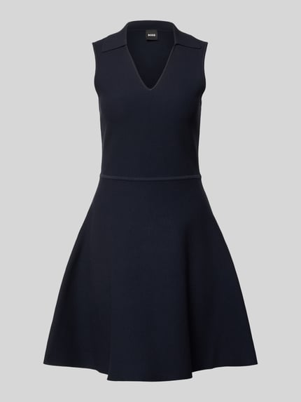 BOSS Figurbetontes Freizeitkleid aus Viskose-Mix Modell 'FAYALAN' Marine 2