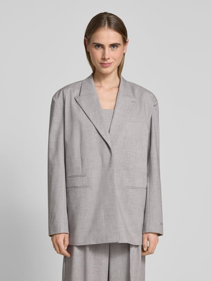 LeGer Blazer met reverskraag, model 'Jale' - LeGer Studio-collectie Lichtgrijs - 4