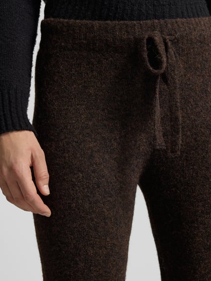 VERO MODA Hose in Strickoptik Schoko 3