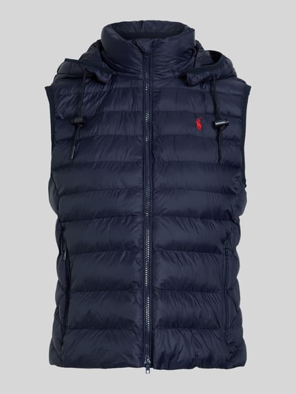 Polo Ralph Lauren Kamizelka pikowana o kroju regular fit z wyhaftowanym logo Granatowy 2
