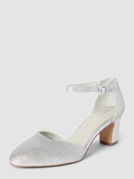 Tamaris Pumps in glanzend design Zilver - 1
