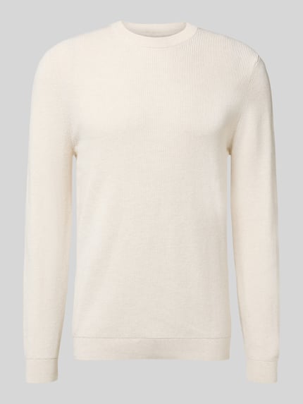 MCNEAL Gebreide pullover met ribboorden Ecru gemêleerd - 2