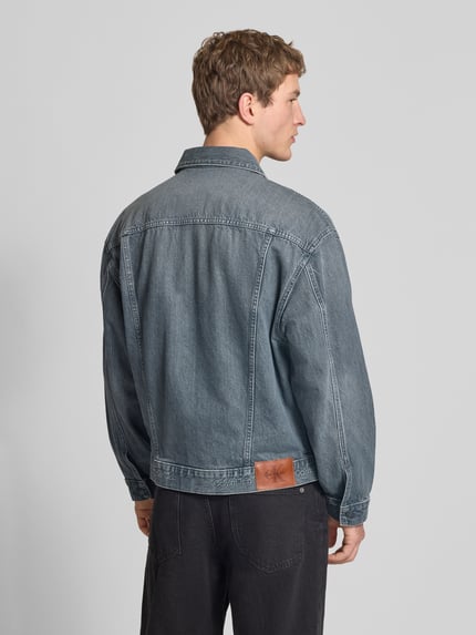 Calvin Klein Jeans Regular Fit Jeansjacke aus reiner Baumwolle Mittelgrau 5