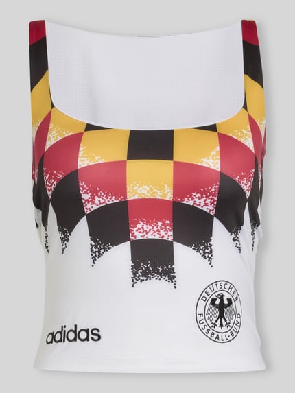 adidas Originals slim fit top met DFB logodetail Wit - 2