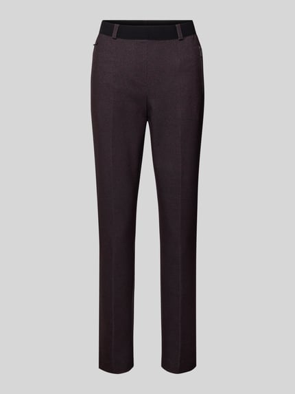 Raphaela By Brax Slim Fit Stoffhose mit Bügelfalten Modell 'Lillyth' Bordeaux 2