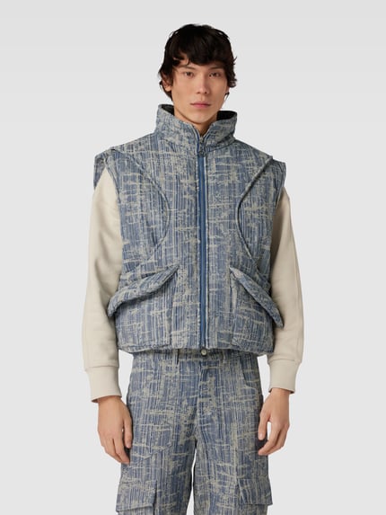 Divention Gilet met klepzakken, model 'ENTITY' Jeansblauw - 4