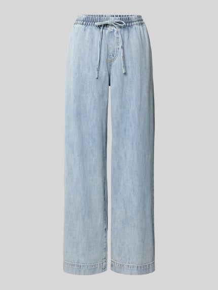 PIECES Wide Leg Jeans aus reiner Baumwolle Modell 'GEGGO' Hellblau 2